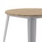 Flash Furniture 30 RD Dining Table Brown Poly Top/Silver Frame JJ-T14623-80-BRSL-GG - alternate 3